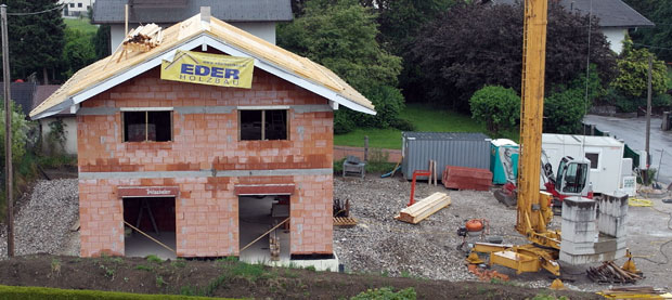 Dach aus ungewöhnlicher Perspektive - Holzbau Eder